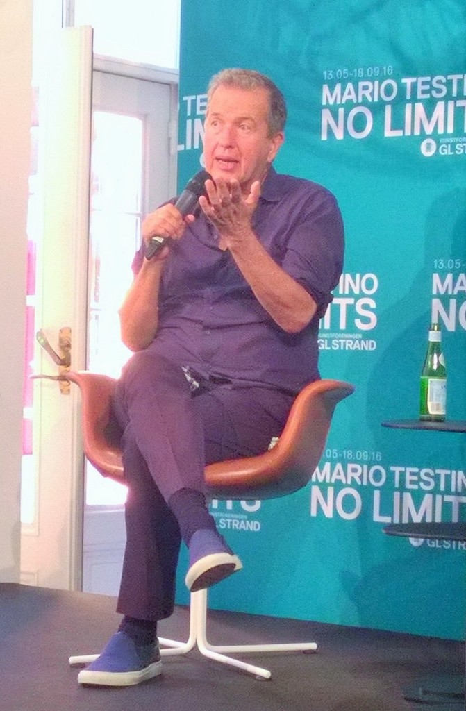 Mario Testino during the press conference at GL Strand (photo: Alessandra Palmitesta)